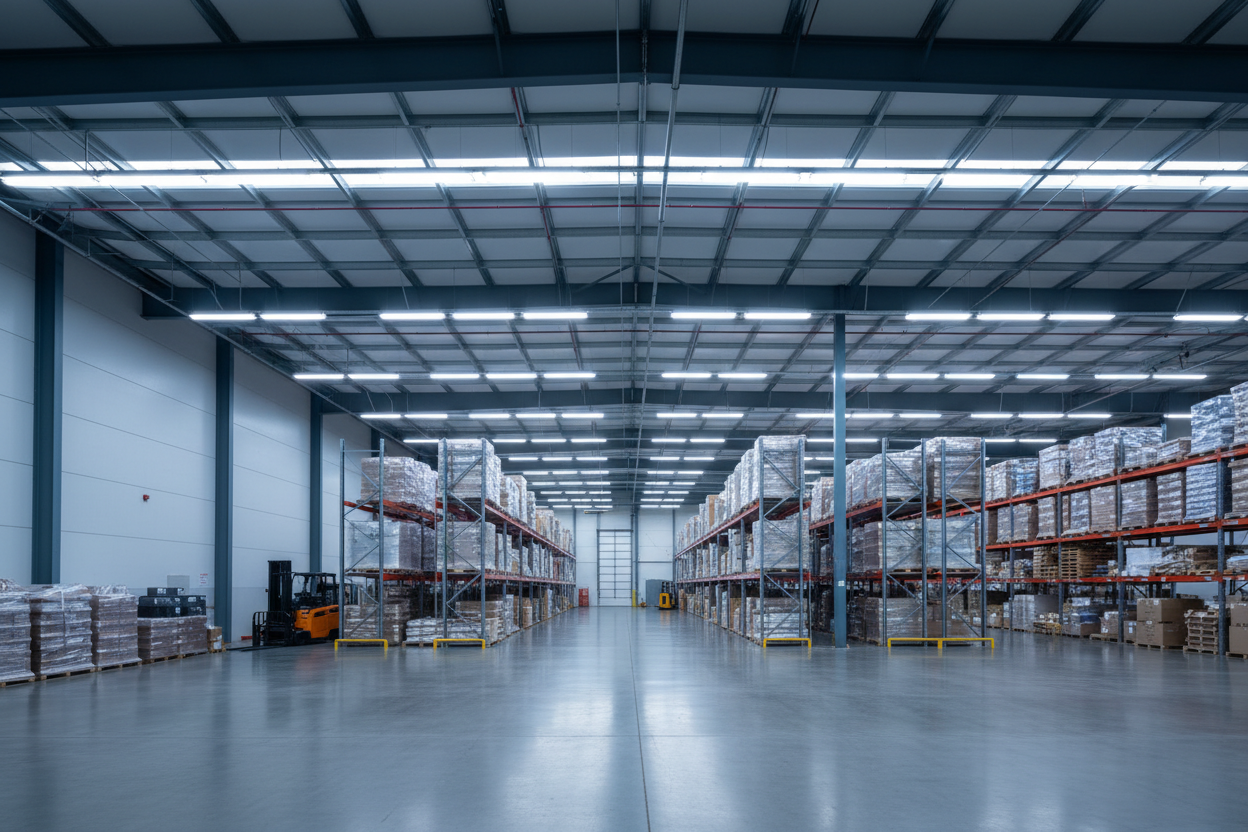 Industrial Warehouse Lighting — Logistics Hub, Guangzhou