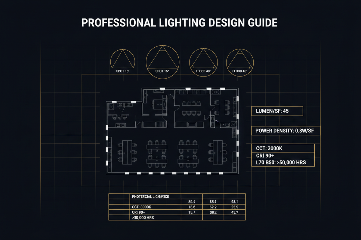 Commercial LED Lighting Design Guide for North American Projects | DansLED