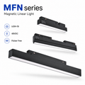 MFN Series Magnetic Linear Light - three sizes L300 L600 L900mm black body UGR<19 48VDC Flicker Free hero product shot on white background