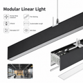 Modular Linear Light - black aluminum pendant light human body detection infrared dimmable CCT free splicing customizable length anti-glare gym fitness center application