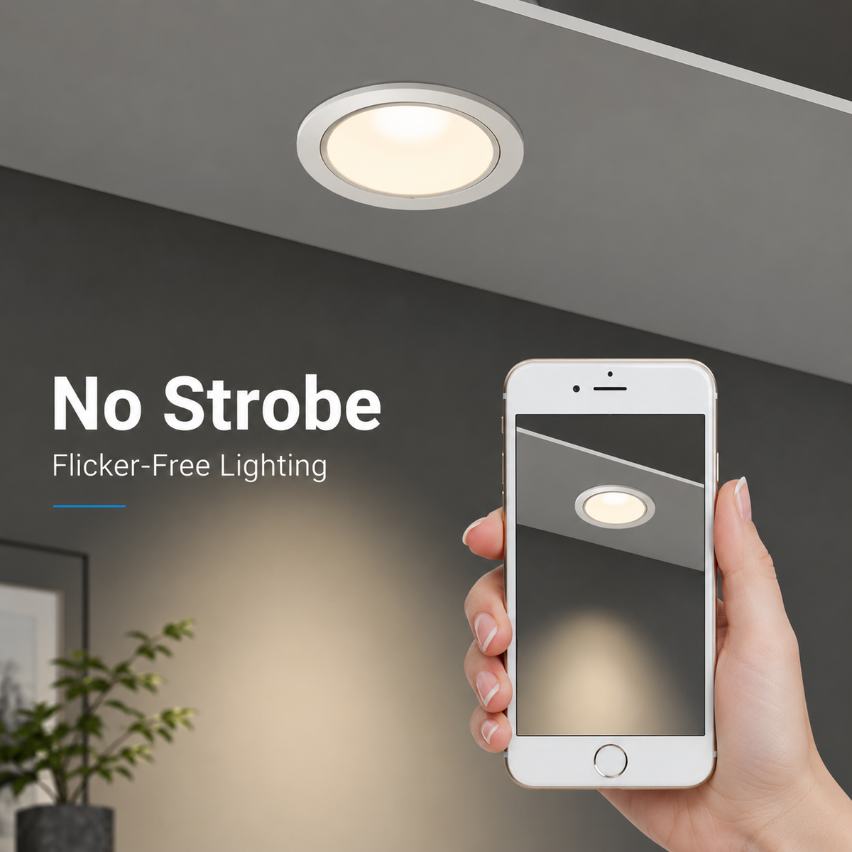 EDL Series - flicker-free no strobe lighting demonstration