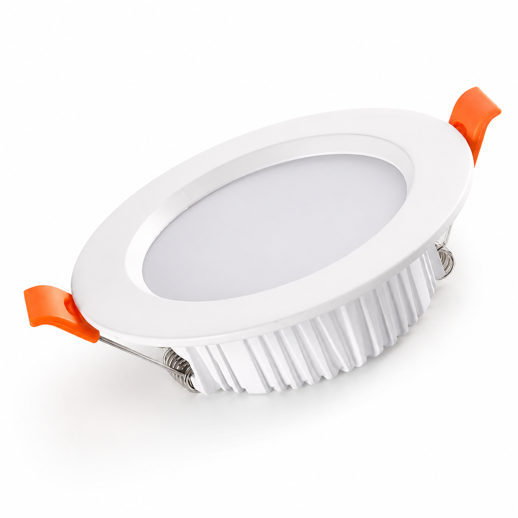 HDL Series - angled side view showing ultra-slim 29mm profile with finned heat sink
