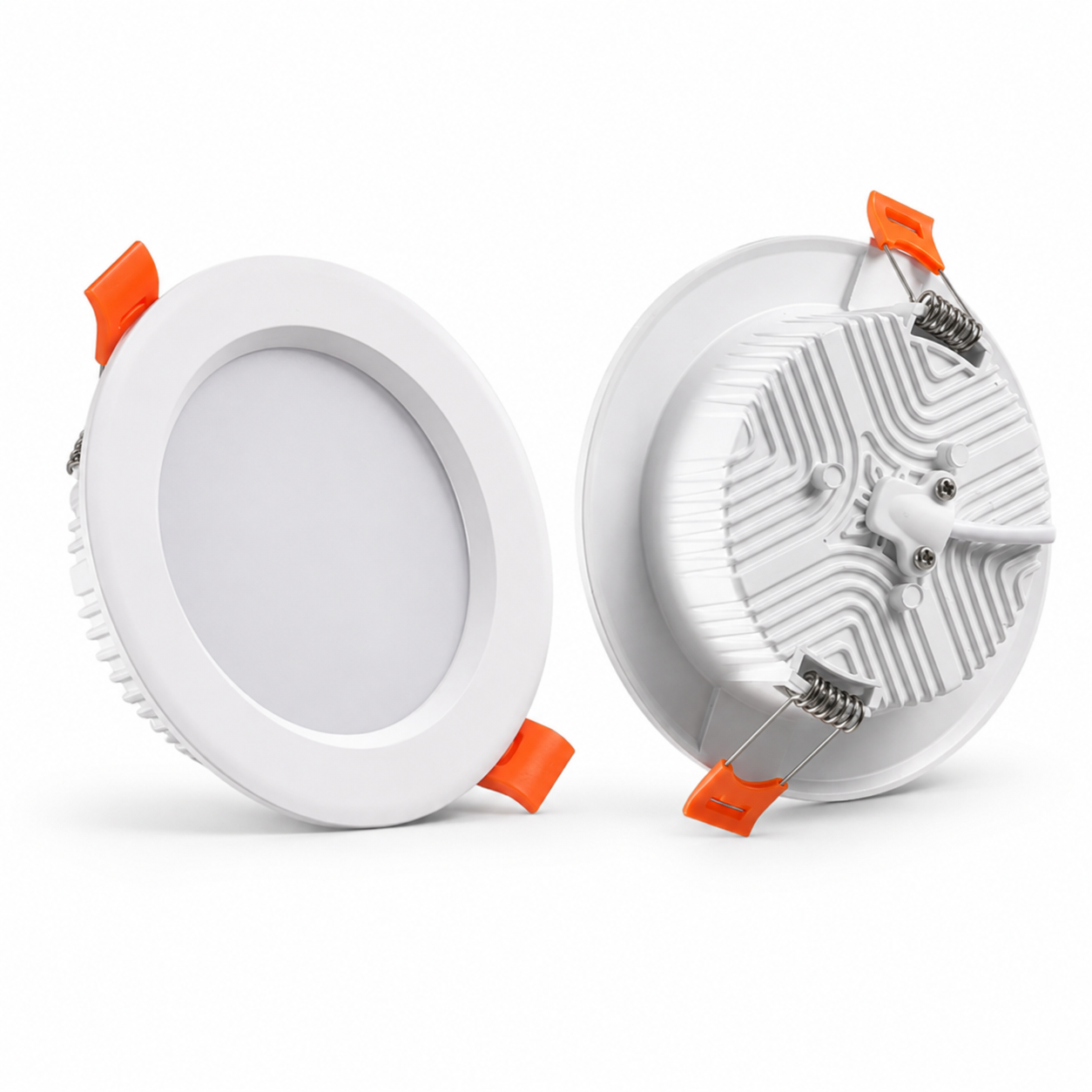 HDL Series - front and back view showing heat sink pattern and spring clip installation system