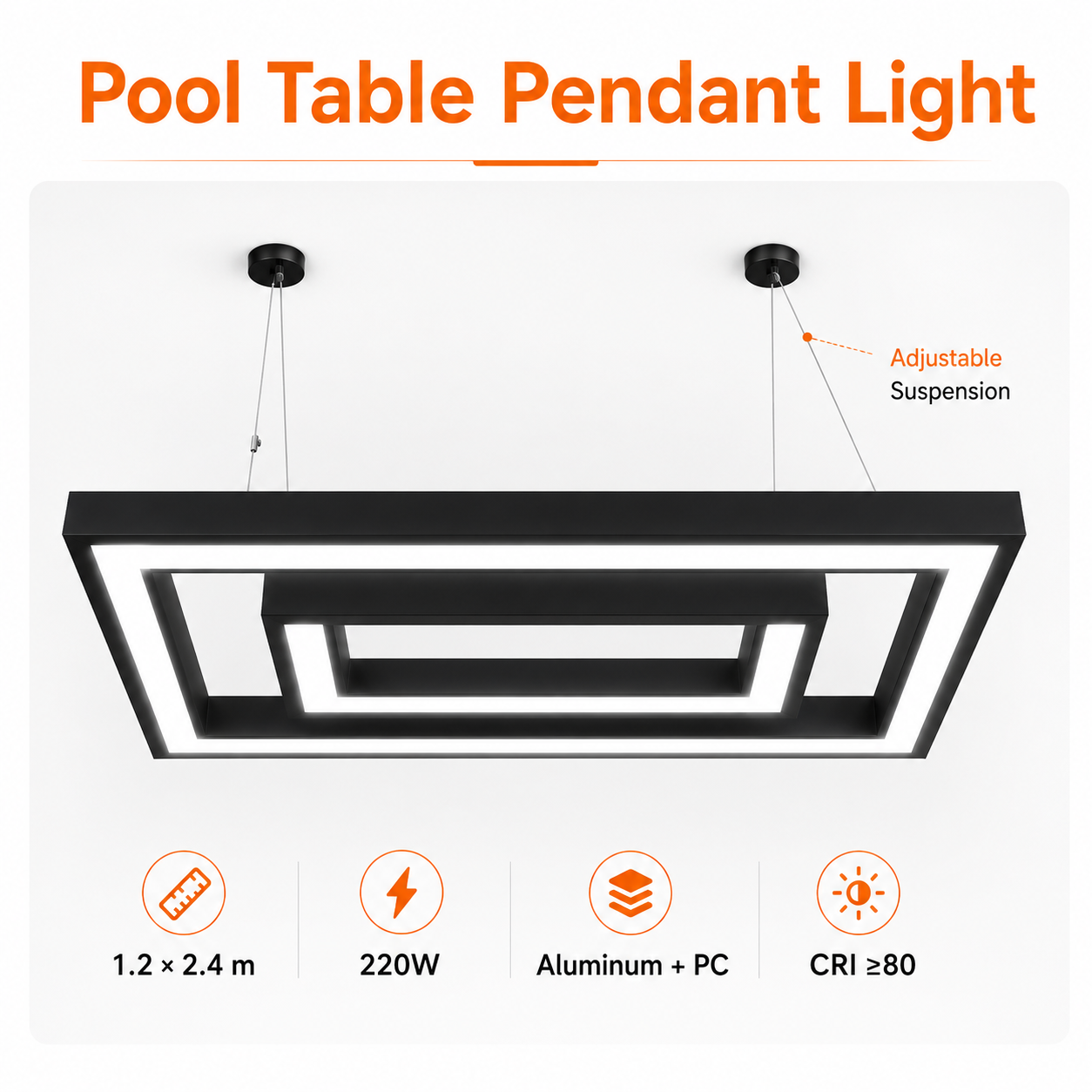 Pool Table Pendant Light 1000+ Real Project Installations - gym SELF letters billiard hall snooker club WHY GY yellow letters EXERCISE white letters sports center commercial lighting