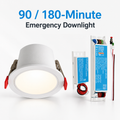 EDL Series emergency downlight - 90/180-minute backup with LED driver module