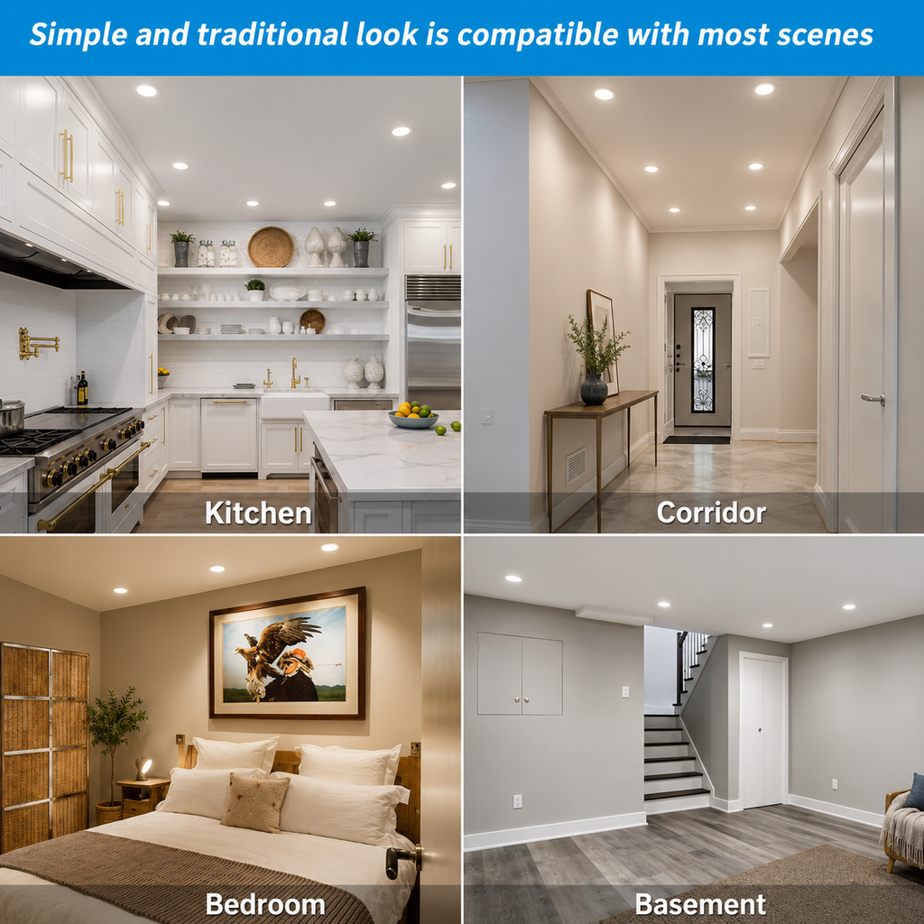 TDL Series - Simple and traditional look compatible with most scenes Kitchen Corridor Bedroom Basement installation