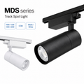 MDS Series Track Spot Light - black cylinder on black track and white cylinder on white track 10W 12W 15W 20W COB Black White housing